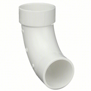 PVC 90 Deg Street Elbow, 3" Long Sweep Sch40
