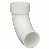PVC 90 Deg Street Elbow, 3" Long Sweep Sch40